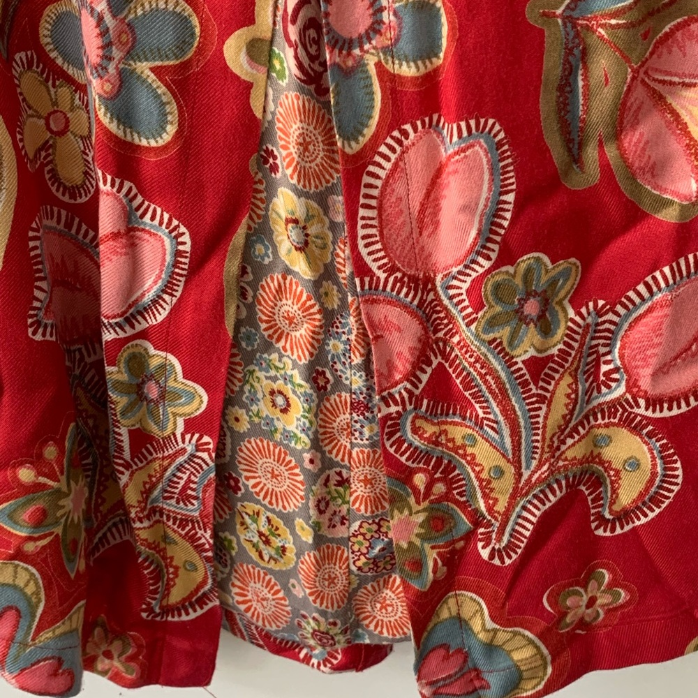 Oilily bright floral double layered skirt